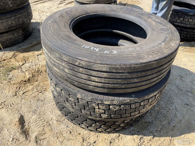 (3) 11R-24.5 tires